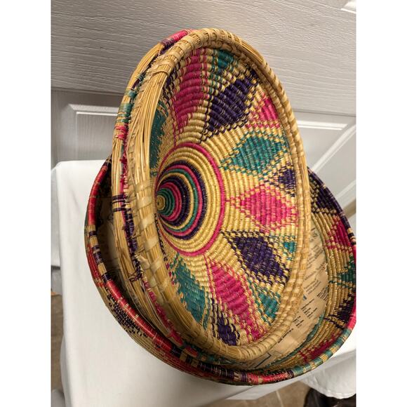 Mid-Century African Handmade Lidded Grain Basket - Picture 8 of 12